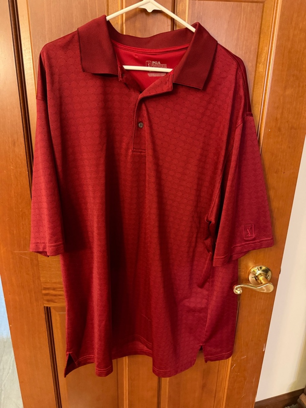 PGA Tour Men’s Deep Red Performance Polo